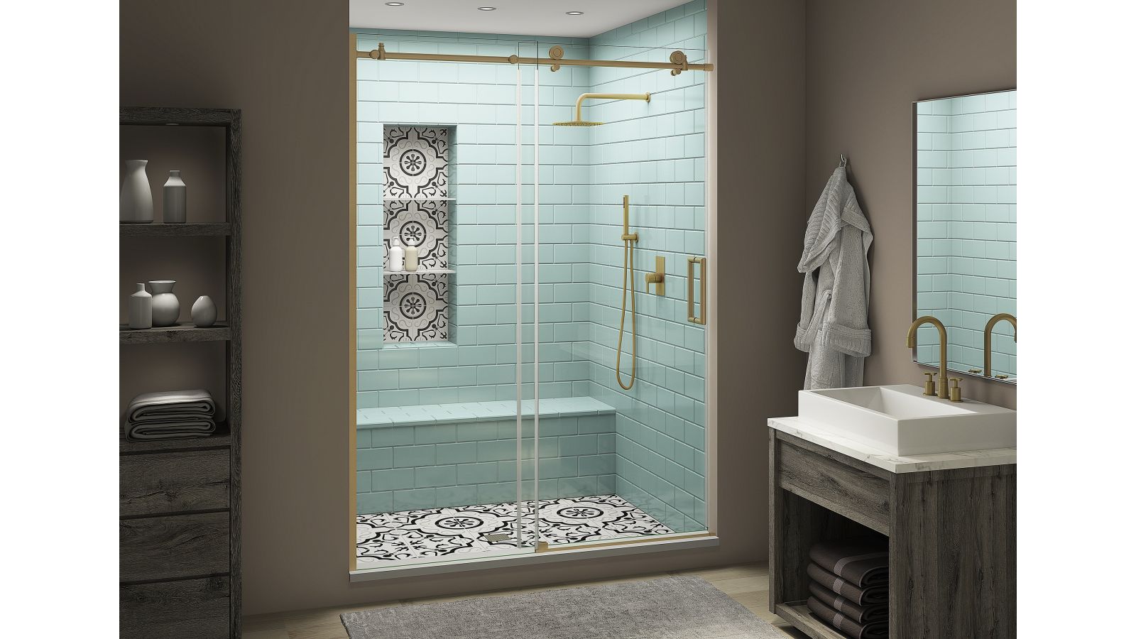 Aston Coraline Frameless Sliding Shower Door Collection: XL Class